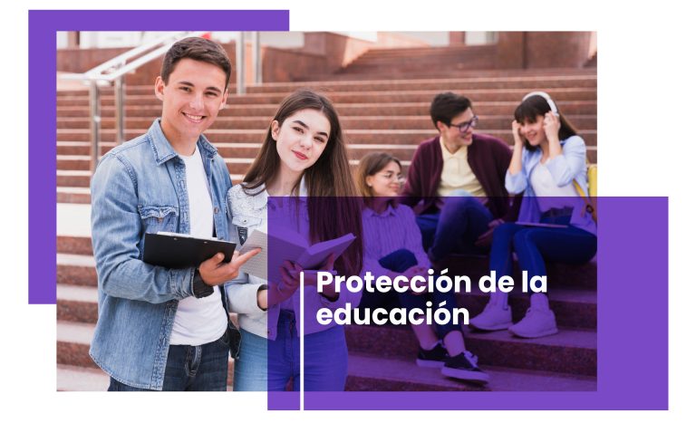 Protección de la educación. Blog PR, portada